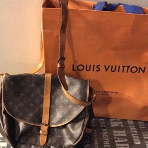 Louis Vuitton Vintage brown leather Saumur.